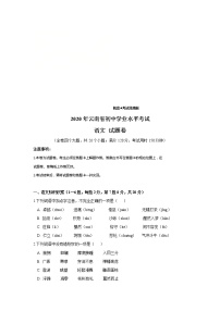 云南省2020年中考语文真题试卷（解析版）