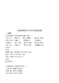 山东省日照市2019年中考语文试题（解析版）