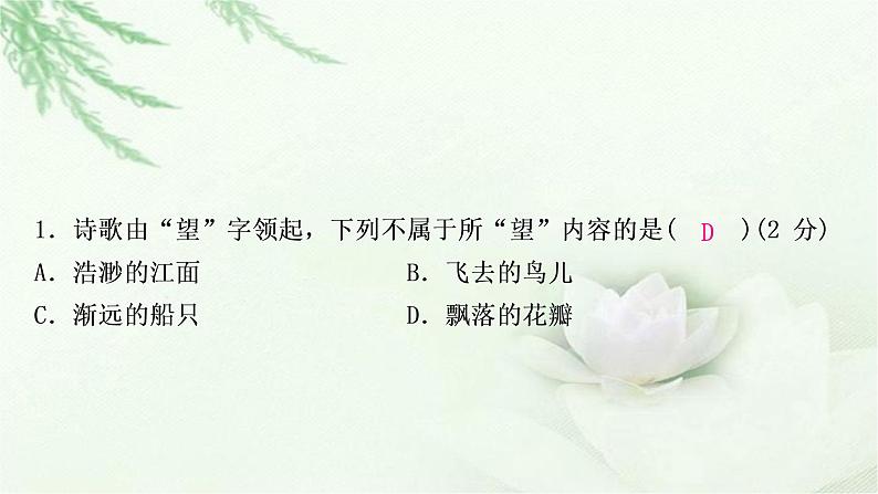 中考语文复习专题十一古诗词阅读作业课件第4页