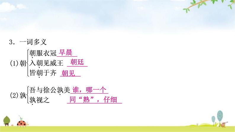 中考语文复习课内文言文基础储备练5邹忌讽齐王纳谏课件第6页