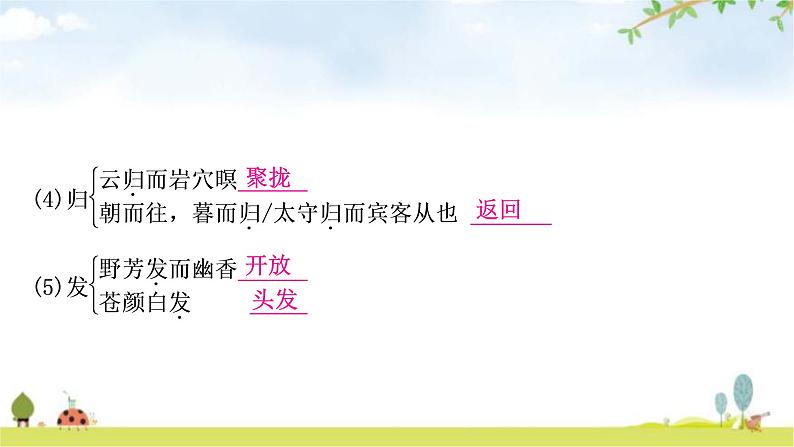 中考语文复习课内文言文基础储备练9醉翁亭记课件第8页