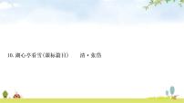 中考语文复习课内文言文基础储备练10湖心亭看雪课件