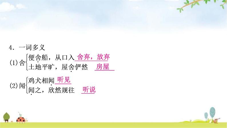 中考语文复习课内文言文基础储备练11桃花源记课件08