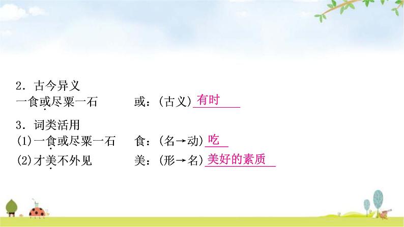 中考语文复习课内文言文基础储备练18马说课件第4页