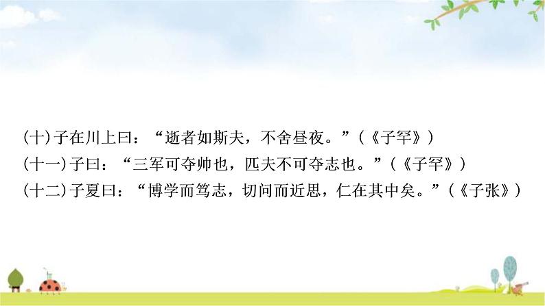 中考语文复习课内文言文基础储备练34《论语》十二章课件第4页