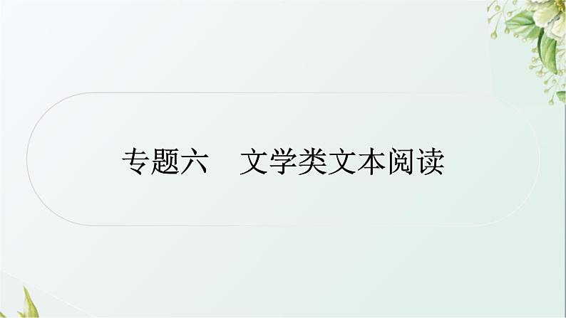 中考语文复习阅读能力专题六文学类文本阅读教学课件第1页