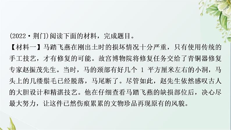 中考语文复习阅读能力专题九非连续性文本阅读教学课件03