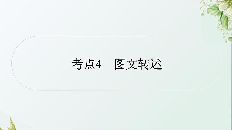 中考语文复习语言运用考点4图文转述教学课件第1页