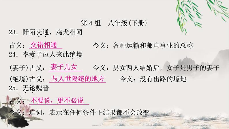 中考语文复习课内文言文知识整合练2-80个古今异义教学课件08