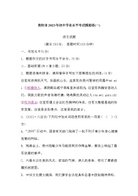 2023年初中学业水平考试模拟卷(一)含答案2