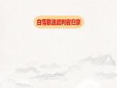 第24课《诗词曲五首——白雪歌送武判官归京》课件2022—2023学年部编版语文九年级下册