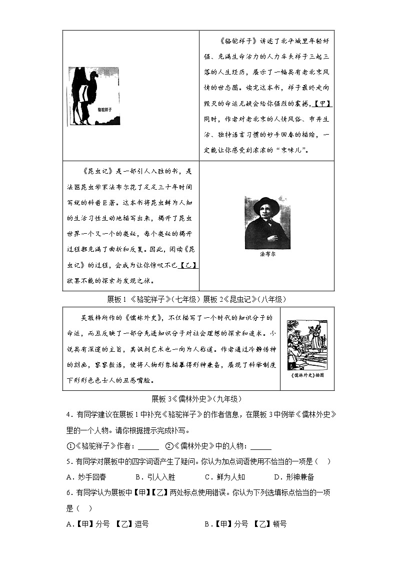 2023年北京市朝阳区中考一模语文试题（含答案）02