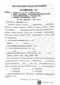 2023年河北省衡水市武邑县中考模拟考试语文试题