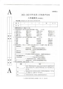 陕西省榆林市定边县第七中学2022-2023学年八年级下学期期中语文试题