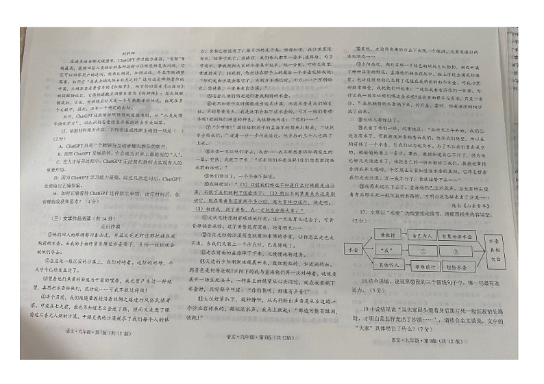 湖南省长沙市雨花区2022-2023学年九年级下学期期中语文试题03