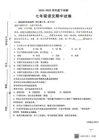 江西省抚州市东乡区2022-2023学年七年级下学期4月期中考试语文试题