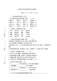 福建省仙游县枫亭中学2022-2023学年七年级下学期期中考试语文试题(含答案)