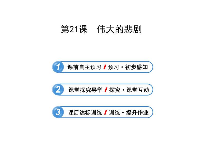 部编版七年级语文下册--22.伟大的悲剧（课件）第1页