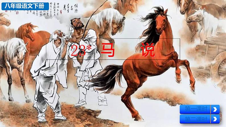 部编版八年级语文下册--23 马说（精品课件）第1页