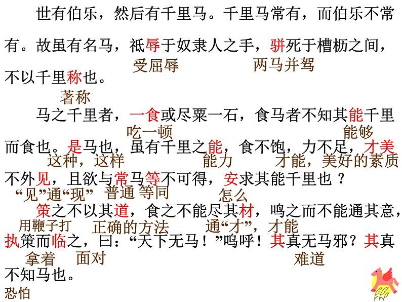 部编版八年级语文下册--23.马说（课件3）08