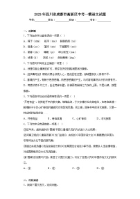 2023年四川省成都市高新区中考一模语文试题（含答案）