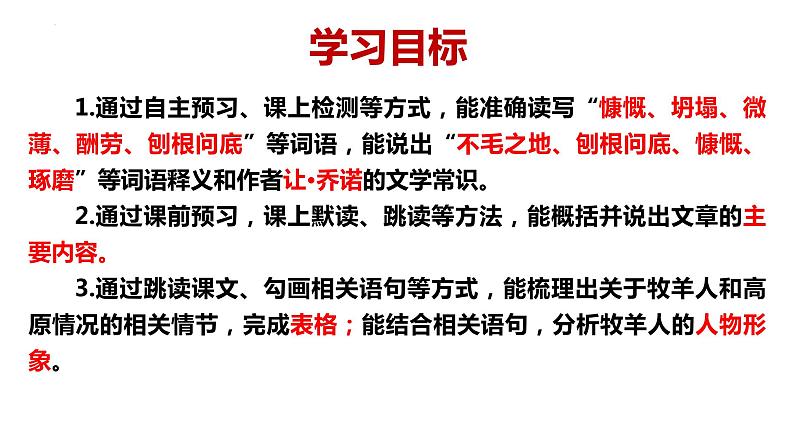 第13课《植树的牧羊人》课件2022-2023学年部编版语文七年级上册02