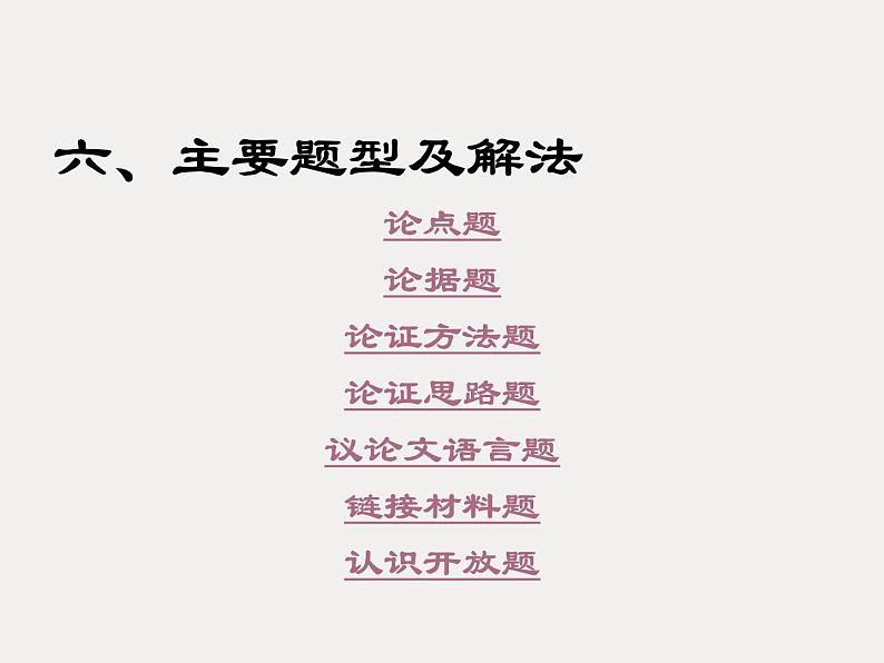 中考语文二轮专题复习课件：议论文阅读08