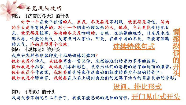 中考作文写作指导：作文开头《凤头优化，一见钟情》课件06