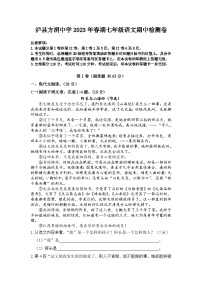 四川省泸州市泸县方洞镇方洞初级中学校2022-2023学年七年级下学期5月期中语文试题 (含答案)