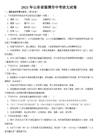 2021年山东省淄博市中考语文试卷【含答案】