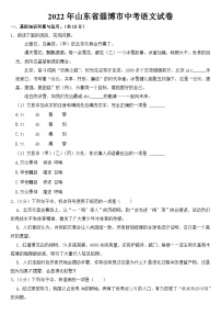 2022年山东省淄博市中考语文试卷【含答案】