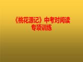 《桃花源记》中考对比阅读专项训练及答案课件PPT
