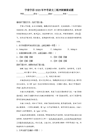 字音字形-2023年中考语文三轮冲刺情景试题