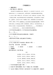 福建省漳州市华安县2022-2023学年八年级下学期期中考试语文试题（含答案）