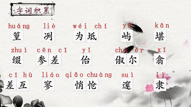 10.小石潭记部编版语文八年级下册课件第4页