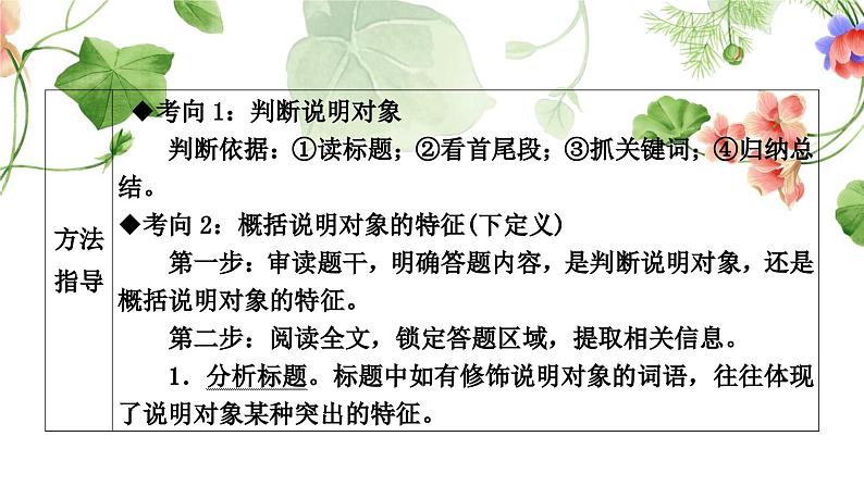 中考语文复习说明文阅读重温课文学考点教学课件05
