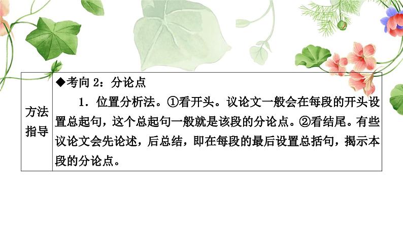 中考语文复习议论语文阅读重温课文学考点教学课件第7页