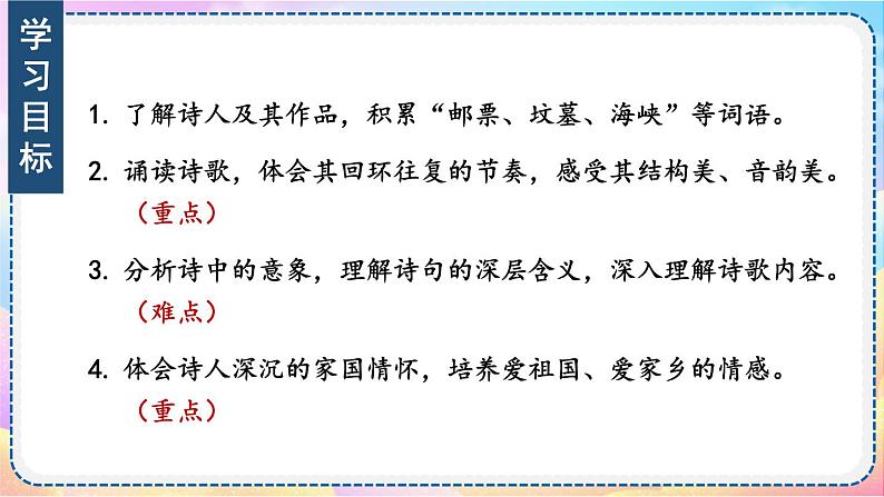 人教版9语上 第1单元 4 乡愁 PPT课件03