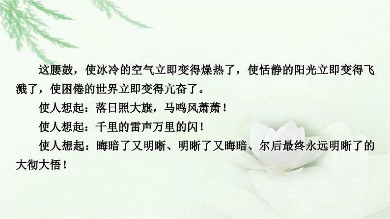 中考语文复习写作第四讲文采飞扬灼灼生华——语言要美教学课件04