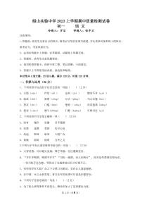 湖南省衡阳市船山实验中学2022-2023学年七年级下学期期中语文试题