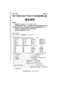 2023年陕西省榆林市子洲县张家港希望中学中考三模语文试题