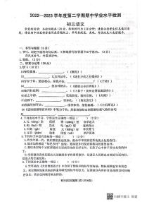 山东省烟台市莱阳市（五四制）2022-2023学年八年级下学期期中考试语文试题