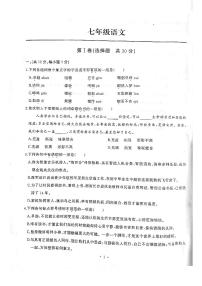 湖北省武汉市江岸区2022-2023学年七年级下学期期中考试语文试题