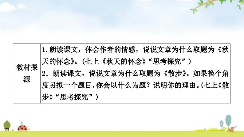 中考语文复习考点1标题的含义及作用教学课件03