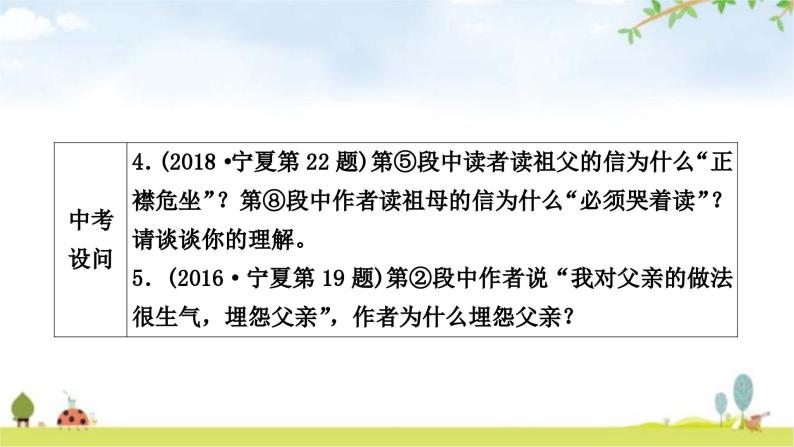 中考语文复习考点6内容理解与概括教学课件05