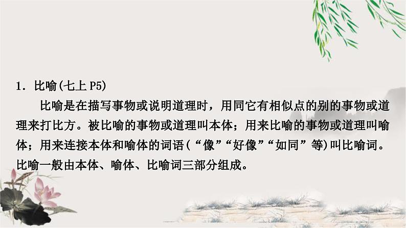 中考语文复习对联谜语专题四二、常见修辞手法教学课件02