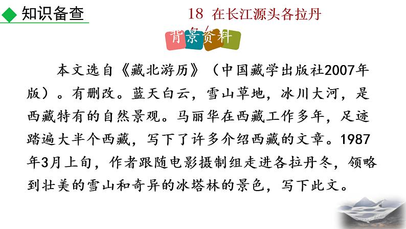 18+在长江源头各拉丹冬课件PPT第5页