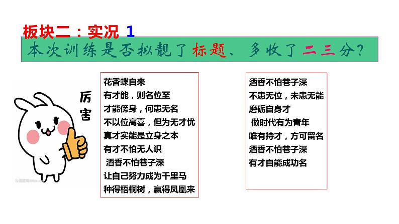 2023年中考语文三轮冲刺：考场作文“标题”“凤头”“豹尾”技巧课件第7页
