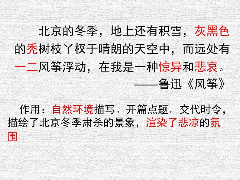 中考语文二轮专题复习：记叙文阅读之环境描写的作用课件PPT第7页