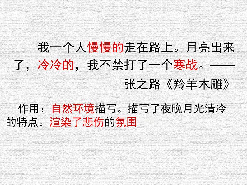 中考语文二轮专题复习：记叙文阅读之环境描写的作用课件PPT第8页
